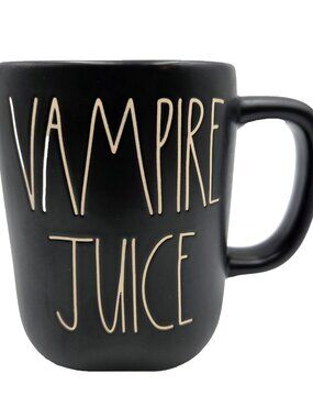 Vampire Juice Rae Dunn Mug Halloween Black Cup Coffee Tea Read